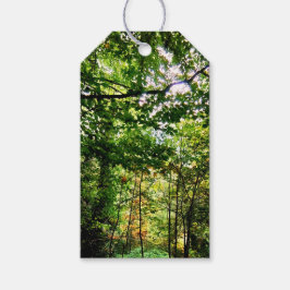 De bossen cadeaulabel