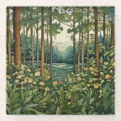 De Bossen Glazen Onderzetter (Voorkant)