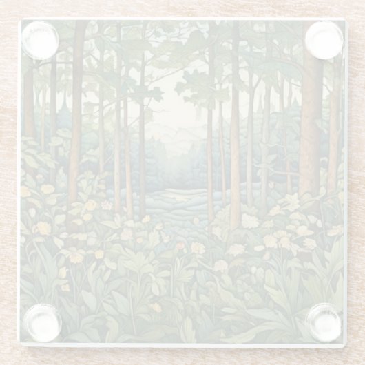 De Bossen Glazen Onderzetter (Achterkant)