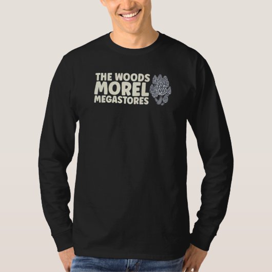 De Bossen Morel Megastores Mushroom Mycology Fungi T-shirt (Voorkant)