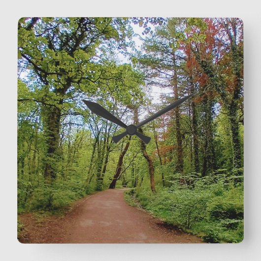 De bossen vierkante klok (Voorkant)