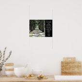 De bossen zijn prachtig - Robert Frost - druk op p Poster (Keuken)