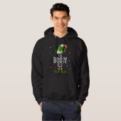 De Bossy Elf familie komt met Kerstmis overeen Hoodie (Voorkant volledig)