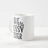 De Bossy Sister Tumbler Mok Gift Idee (Voorkant links)