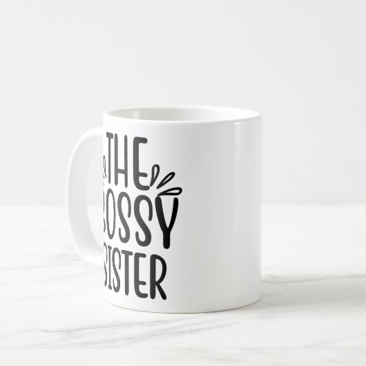 De Bossy Sister Tumbler Mok Gift Idee (Voorkant links)