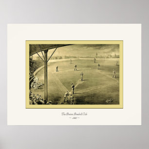 De Boston Baseball Club ~ 1888 ~ Fine Art Poster