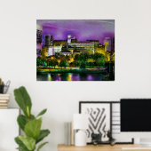 De Boston Nights van Pachek Poster (Thuiskantoor)