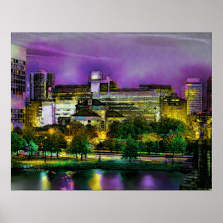 De Boston Nights van Pachek Poster