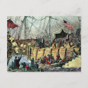 De Boston Tea Party, 16 december 1773 Briefkaart