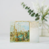 De Boston Tea Party van 16 december 1773 Briefkaart (Staand voorkant)
