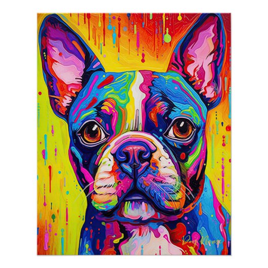 De Boston Terrier Dog 001 - Zetton Ziana Perfect Poster (Voorkant)