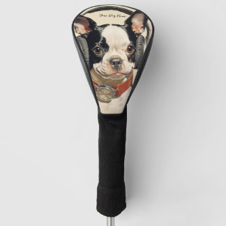 De Boston Terrier Dog 003 - Odessa Leyendecker Golfheadcover
