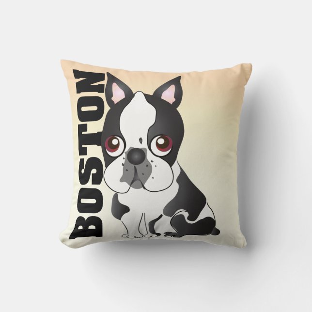 De Boston Terrier Pillow Kussen (Voorkant)