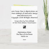 De BosVloer van de herfst Kaart (Achterkant)