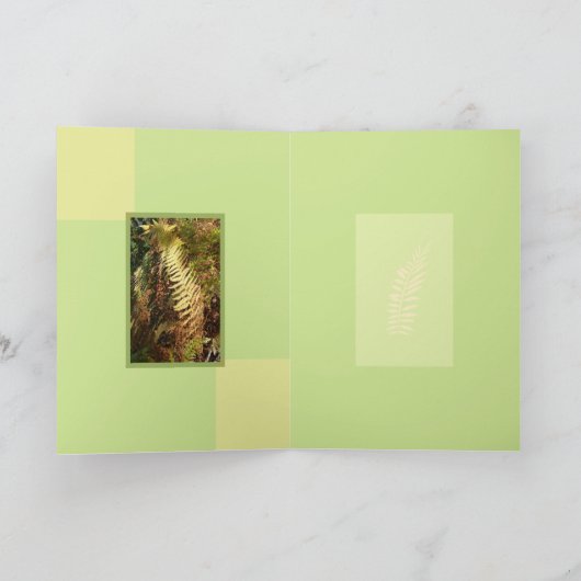 De BosVloer van de herfst Kaart (Binnen)