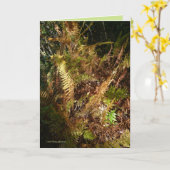 De BosVloer van de herfst Kaart (Gele Bloem)