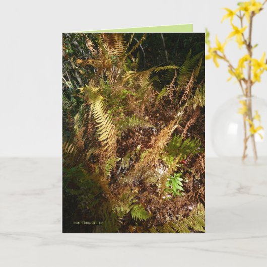 De BosVloer van de herfst Kaart (Gele Bloem)