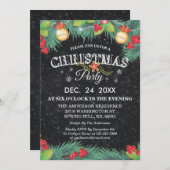 De botanische Partij van Kerstmis van de Kaart (Voorkant / Achterkant)