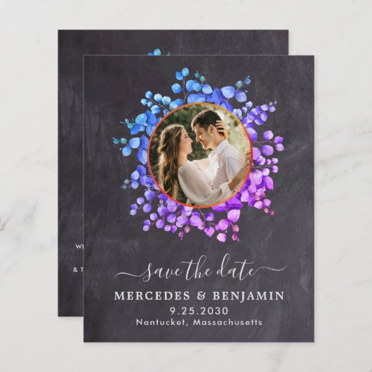 De botanische QR-code van de begroting laat foto s (Voorkant / Achterkant)