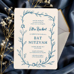 De botanische ster van David Bar Bat Mitswa Kaart<br><div class="desc">Perfecte kaart om een bat mitswa, bar mitswa of andere Joodse viering aan te kondigen! Hand getekende delicate blad trame art voor u! VOLLEDIG ! Klik hierboven op "Personaliseren" om de tekst te bewerken. Klik op "bewerken met het ontwerpgereedschap" om de lettertypen, kleuren en plaatsingen aan te passen en om...</div>