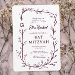 De botanische ster van David Bar Bat Mitswa Kaart<br><div class="desc">Perfecte kaart om een bat mitswa, bar mitswa of andere Joodse viering aan te kondigen! Hand getekende delicate blad trame art voor u! VOLLEDIG ! Klik hierboven op "Personaliseren" om de tekst te bewerken. Klik op "bewerken met het ontwerpgereedschap" om de lettertypen, kleuren en plaatsingen aan te passen en om...</div>