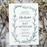 De botanische ster van David Bar Bat Mitswa Kaart<br><div class="desc">Perfecte kaart om een bat mitswa, bar mitswa of andere Joodse viering aan te kondigen! Hand getekende delicate blad trame art voor u! VOLLEDIG ! Klik hierboven op "Personaliseren" om de tekst te bewerken. Klik op "bewerken met het ontwerpgereedschap" om de lettertypen, kleuren en plaatsingen aan te passen en om...</div>