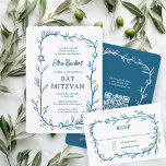 De botanische ster van David Bar Bat Mitswa RSVP Kaartje<br><div class="desc">Perfecte reactiekaart voor een bat mitswa, bar mitswa of andere Joodse viering! Hand getekende delicate blad trame art voor u! VOLLEDIG ! Klik hierboven op "Personaliseren" om de tekst te bewerken. Klik op "bewerken met het ontwerpgereedschap" om de lettertypen, kleuren en plaatsingen aan te passen en om tekst toe te...</div>