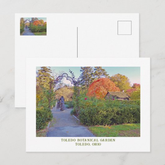 De botanische tuin van Toledo, Toledo, Ohio Briefkaart (Voorkant / Achterkant)