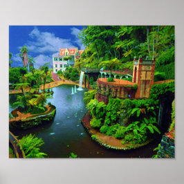 De botanische tuinen van Madeira Poster