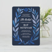 De botanische Waterverf van David Bar Bat Mitswa Kaart (Staand voorkant)