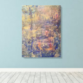 De boten in de storm Acrylprint Canvas Afdruk (Insitu (Houten vloer))