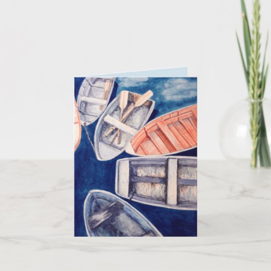 De Boten van de rij Kaart (Voorkant)