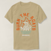 De boten verbranden t-shirt (Design voorkant)