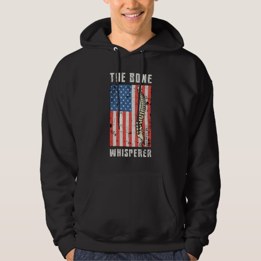 De botkruidenchiropractor-ruggengraat hoodie (Voorkant)