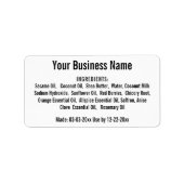 De Botsen van de Lijst van de Bedrijfs van de Ingr Etiket (Voorkant)