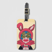 De botsing van plezier en trend bagagelabel (Voorkant (verticaal))