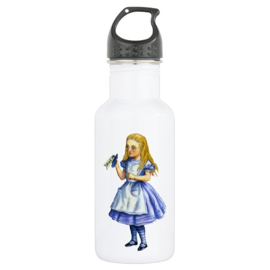 De bottelaar Drink me uit Alice in Wonderland Waterfles (Voorkant)