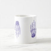 De botten van de menselijke hand magische mok (Center)
