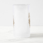 De botten van de menselijke voet matglas bierpul (Center)