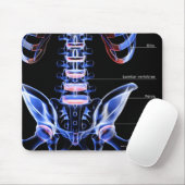 De botten van de onderrug muismat (Met muis)