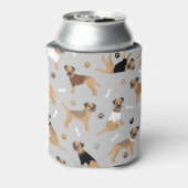 De Botten van de Terrier van de grens en de Koelbo Blikjeskoeler (Blikje Achterkant)