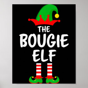De Bougie Elf bijpassende gezinskerst Poster