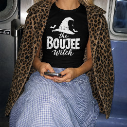 De Boujee Heks bijpassend Halloween-ontwerp T-shirt