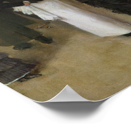 De Boulevard bij nacht Poster (Hoek)