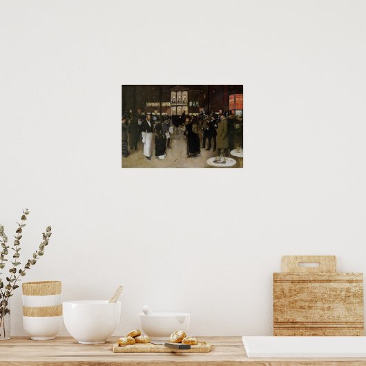 De Boulevard bij nacht Poster (Keuken)