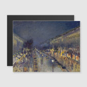De Boulevard Montmartre in Night Pissarro (Voorkant / Achterkant)