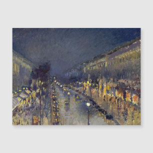 De Boulevard Montmartre in Night Pissarro