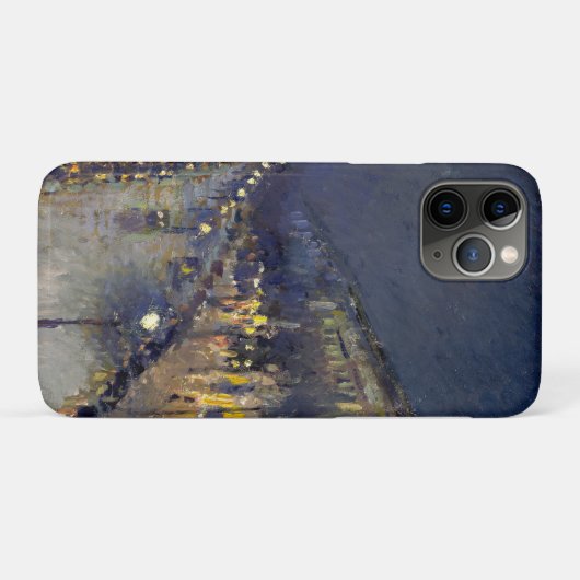 De Boulevard Montmartre in Night Pissarro Case-Mate iPhone Case (Achterkant (horizontaal))