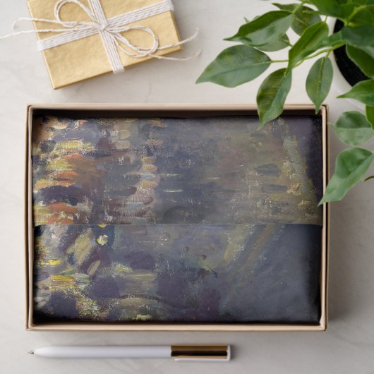 De Boulevard Montmartre in Night Pissarro Tissuepapier (Geschenk)