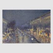 De Boulevard Montmartre in Night Pissarro Tissuepapier (Voorkant)
